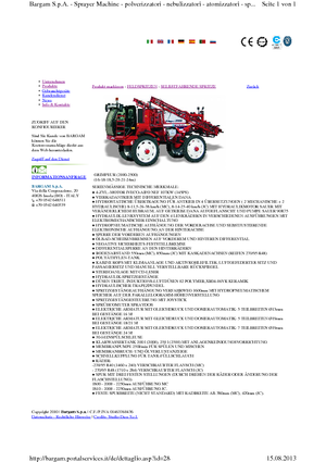 Pulverisateurs Automoteurs Bargam Grimpeur 2500 MC