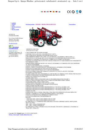 Pulverisateurs Automoteurs Bargam Grimpeur 2500 MC