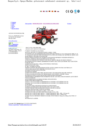 Pulverisateurs Automoteurs Bargam Mac 4000 XL