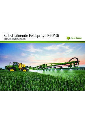 Pulverisateurs Automoteurs John Deere R4040i