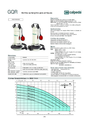 Pompes broyeurs Calpeda GQR 10-16
