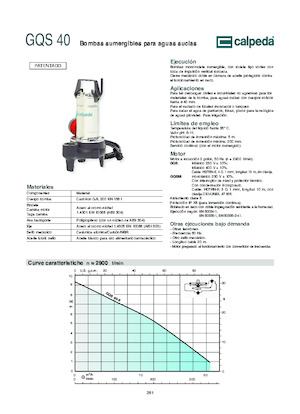 Pompes broyeurs Calpeda GQV 50-8
