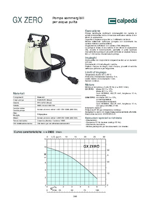 Pompes broyeurs Calpeda GXRM Zero