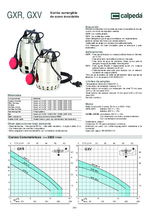 Pompes broyeurs Calpeda GXR 12-20