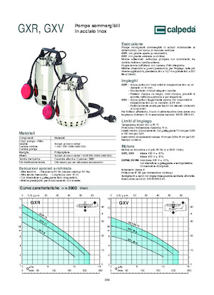 Pompes broyeurs Calpeda GXVM 25-10