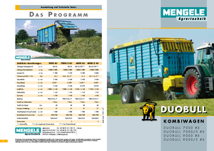 Remorques autochargeuses d'ensilage Mengele Duo Bull 8000 RS