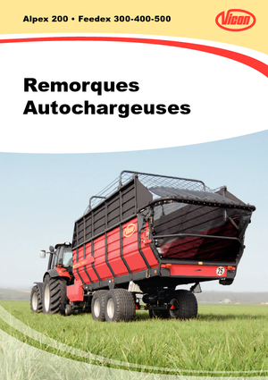 Remorques autochargeuses d'ensilage Vicon Feedex 360 T