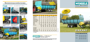 Remorques autochargeuses d'ensilage Mengele LW 334