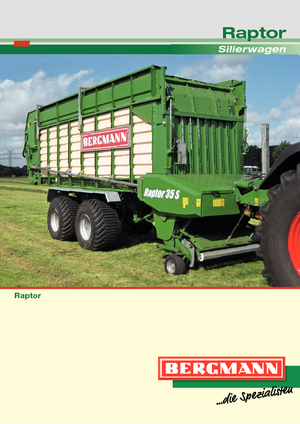 Remorques autochargeuses d'ensilage L. Bergmann Raptor 35 S
