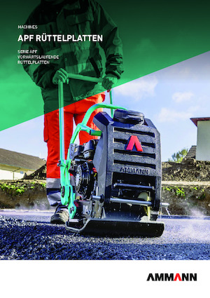 Plaques vibrantes unidirectionnelles Ammann APF 1250
