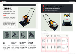 Plaques vibrantes unidirectionnelles Enar ZEN 20GH