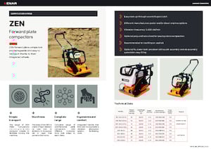 Plaques vibrantes unidirectionnelles Enar ZEN20 CDHV