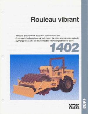 Rouleaux monocylindres Case 1402D