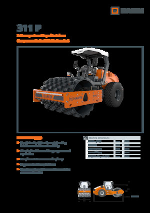 Rouleaux monocylindres Hamm 311 P