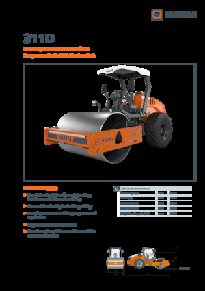 Rouleaux monocylindres Hamm 311D