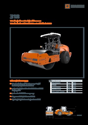 Rouleaux monocylindres Hamm 318