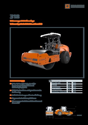 Rouleaux monocylindres Hamm 318
