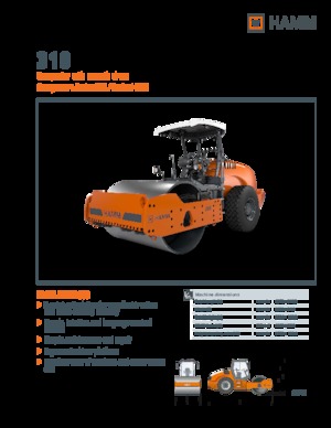 Rouleaux monocylindres Hamm 318