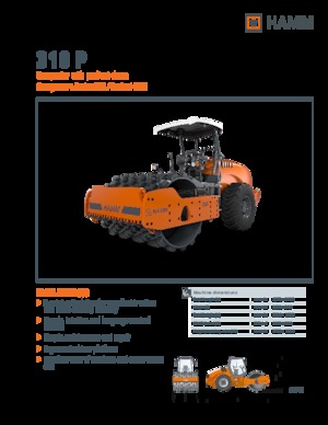 Rouleaux monocylindres Hamm 318 P