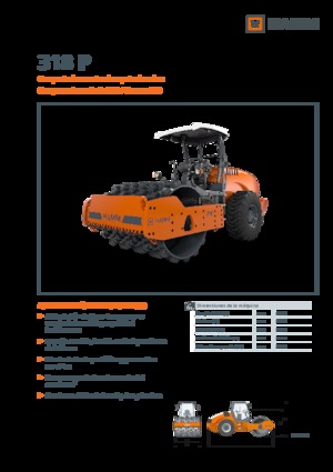 Rouleaux monocylindres Hamm 318 P