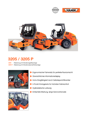 Rouleaux monocylindres Hamm 3205 P