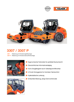 Rouleaux monocylindres Hamm 3307