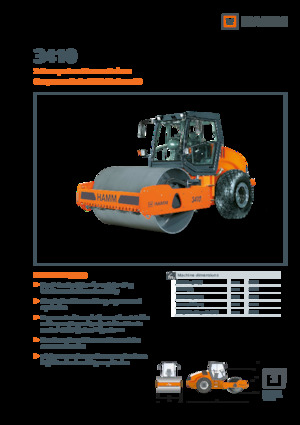 Rouleaux monocylindres Hamm 3410