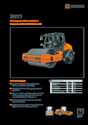 Rouleaux monocylindres Hamm 3411