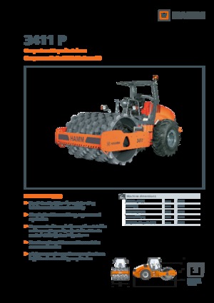 Rouleaux monocylindres Hamm 3411 P