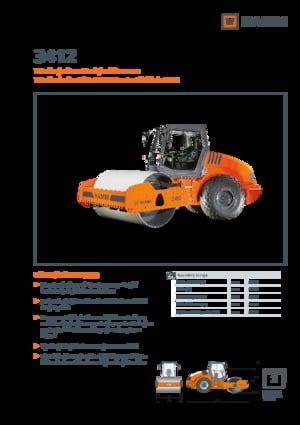 Rouleaux monocylindres Hamm 3412