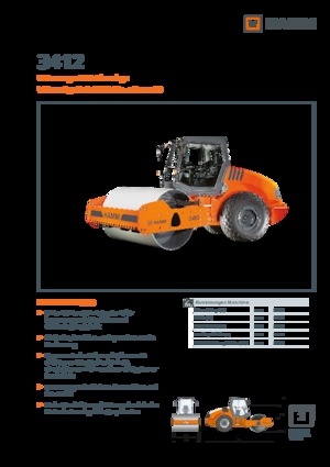 Rouleaux monocylindres Hamm 3412