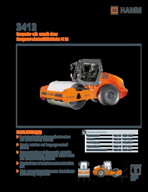 Rouleaux monocylindres Hamm 3412