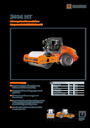 Rouleaux monocylindres Hamm 3414 HT