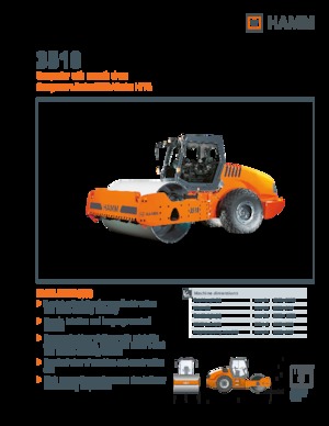 Rouleaux monocylindres Hamm 3518