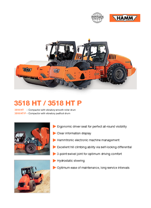 Rouleaux monocylindres Hamm 3518 HT-P