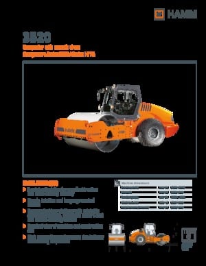 Rouleaux monocylindres Hamm 3520