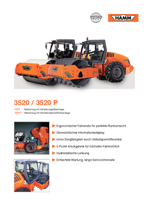 Rouleaux monocylindres Hamm 3520 V