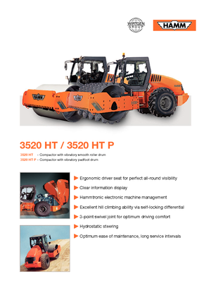 Rouleaux monocylindres Hamm 3520 HT-P