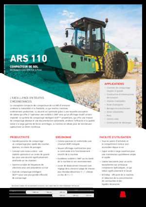 Rouleaux monocylindres Ammann ARS 110 PD