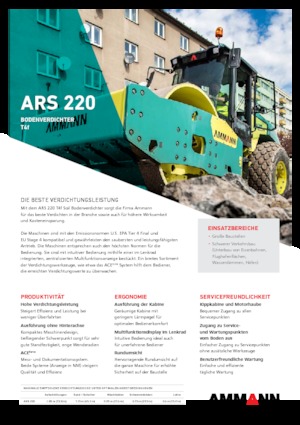 Rouleaux monocylindres Ammann ARS 220