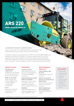 Rouleaux monocylindres Ammann ARS 220