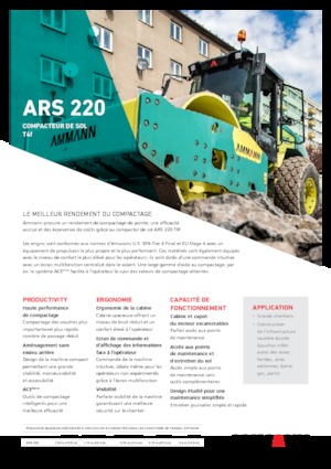Rouleaux monocylindres Ammann ARS 220