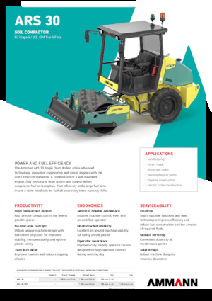 Rouleaux monocylindres Ammann ARS 30