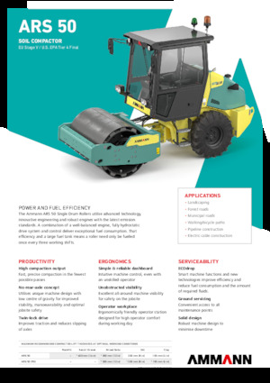 Rouleaux monocylindres Ammann ARS 50