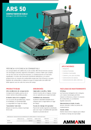 Rouleaux monocylindres Ammann ARS 50