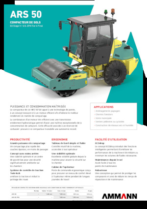 Rouleaux monocylindres Ammann ARS 50