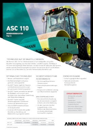Rouleaux monocylindres Ammann ASC 110 D