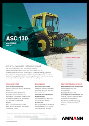 Rouleaux monocylindres Ammann ASC 130 D