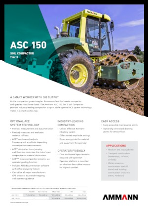 Rouleaux monocylindres Ammann ASC 150 HD