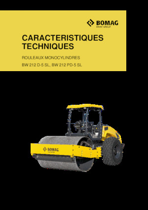 Rouleaux monocylindres Bomag BW 212 PD-5 SL
